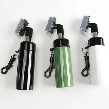 Professional Golf Club Groove Cleaner with Integrated Water Spray System