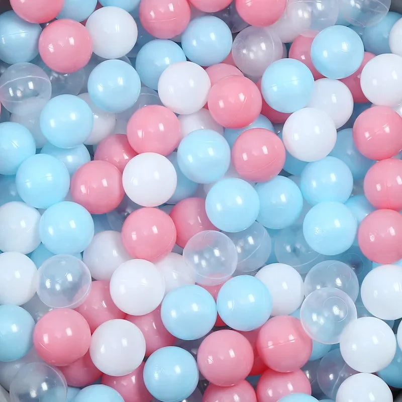 Colorful Ocean Ball Pit Balls - Eco-Friendly Non-Toxic Plastic Play Balls 5.5cm (50pcs Love & Star Shapes)
