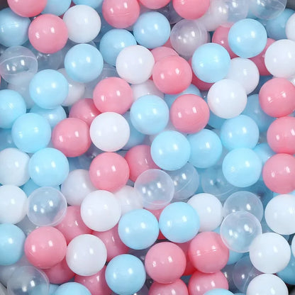 Colorful Ocean Ball Pit Balls - Eco-Friendly Non-Toxic Plastic Play Balls 5.5cm (50pcs Love & Star Shapes)