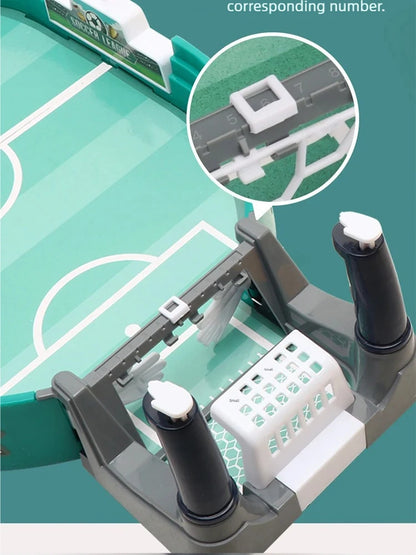 Mini Tabletop Soccer Game - Portable Desktop Foosball for Family & Friends