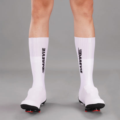 Aero Striped Cycling Shoe Covers - Waterproof Windproof Anti-Slip Overshoes for Road & MTB Bikes