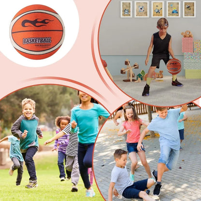 Silent Basketball - Size 7 (18cm) Low-Noise Indoor Training Ball with High Elasticity for Quiet Practice