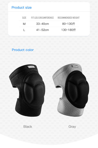 Thickened Anti-Collision Knee Pads - Elastic Pressure Strap Knee Brace for Volleyball, Extreme Sports & Protection
