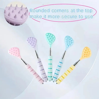 Retractable Dual-Spike Back Scratcher & Massage Tool