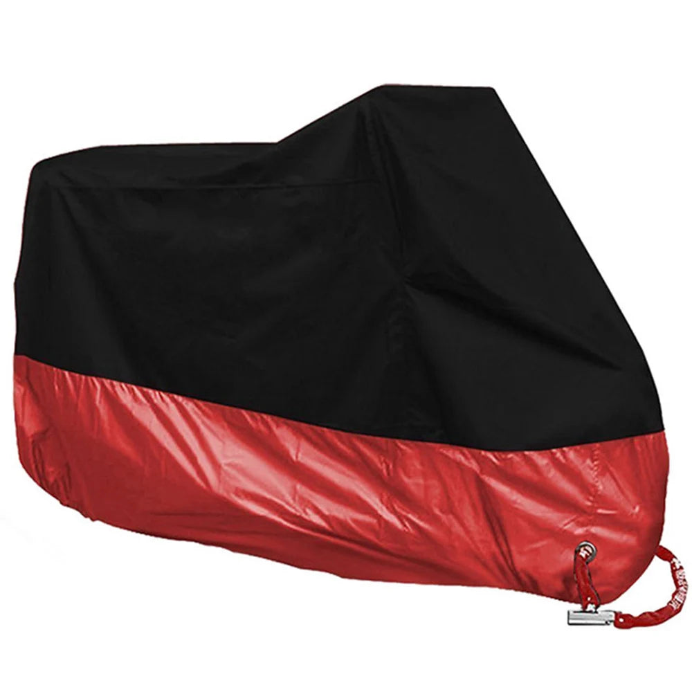 All-Season Waterproof Motorcycle Cover - UV Protection, Dustproof, Indoor/Outdoor for Motorbikes & Scooters