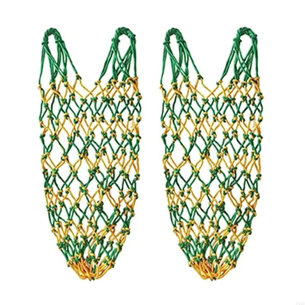 Premium Slow-Feed Horse Hay Net Bag Set (2 Pcs) – 40" Large Capacity Hanging Feeder