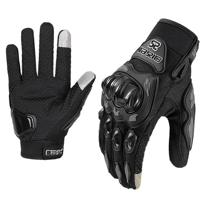 Full Finger Motorcycle Gloves - Summer Breathable, Touch Screen, Non-Slip Racing Gloves