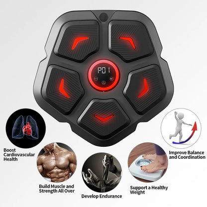 Smart Bluetooth Music Boxing Trainer - Rhythm Response Fitness Bag for Sports & Muay Thai Exercise