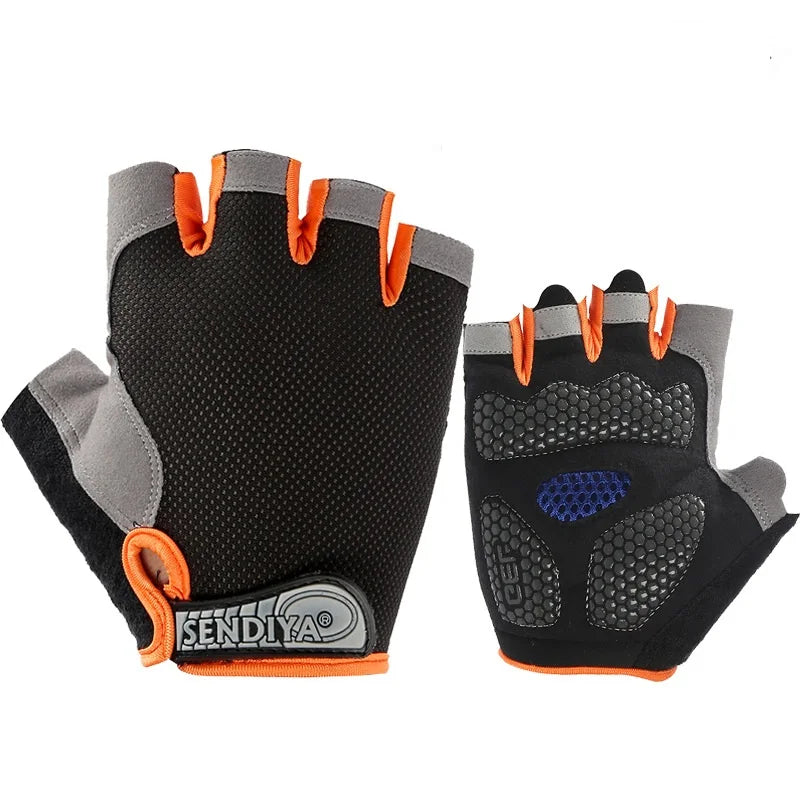 Premium Fingerless Gym Gloves - Breathable Anti-Slip Training Gloves for Men & Women - Weightlifting, Bodybuilding, Cycling & Sports