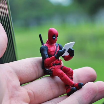 Deadpool Anime Action Figure - Mini Car Dashboard Decoration Pendant Doll Toy Gift