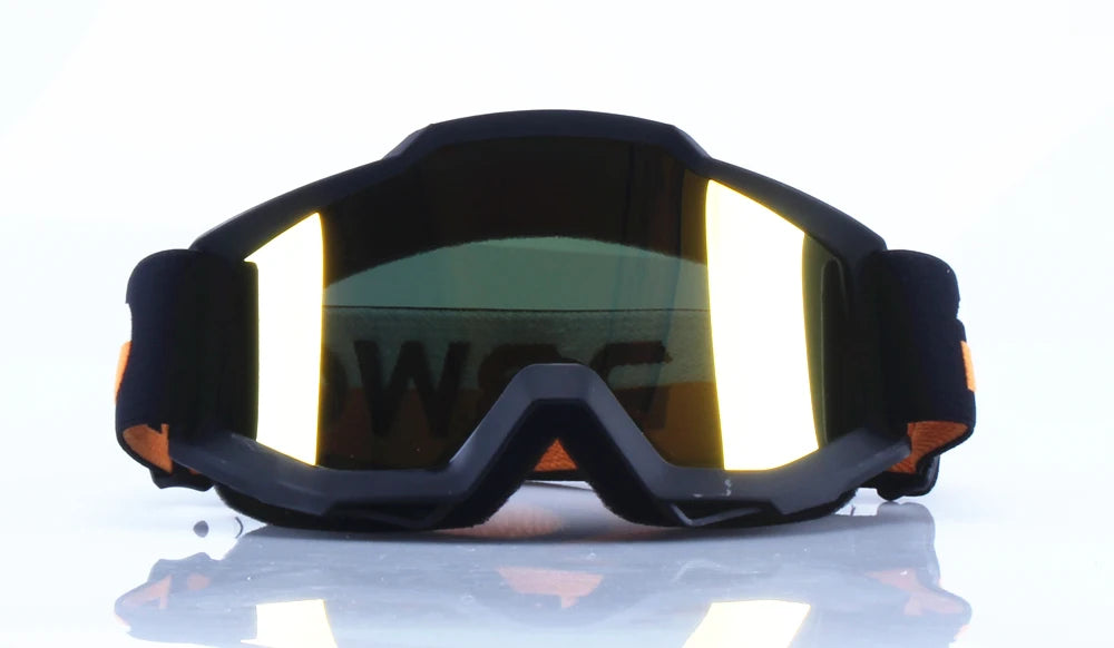 Vintage Motorcycle Goggles – MX Motocross Safety Glasses with Night Vision for Helmet & Driving