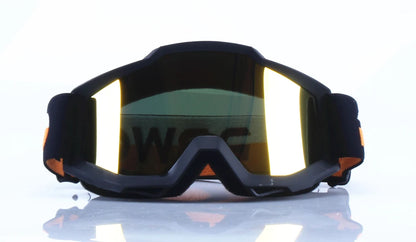 Vintage Motorcycle Goggles – MX Motocross Safety Glasses with Night Vision for Helmet & Driving