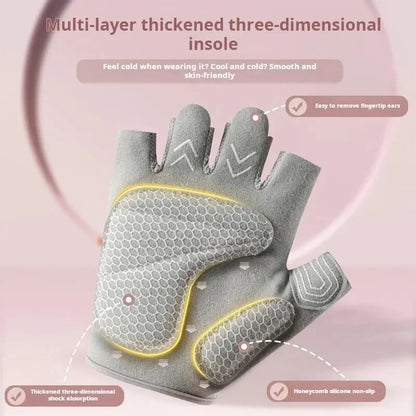 Lightweight Workout Gloves with Excellent Grip - Unisex - Weightlifting, Cycling, Exercise, Training, Fitness & Rowing