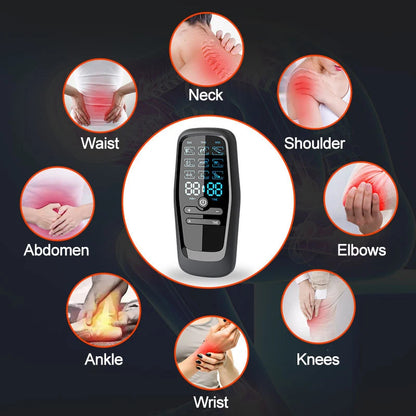 Digital EMS TENS Unit - Electric Muscle Stimulator for Physiotherapy, Acupuncture & Body Massage Therapy with Slimming Functions