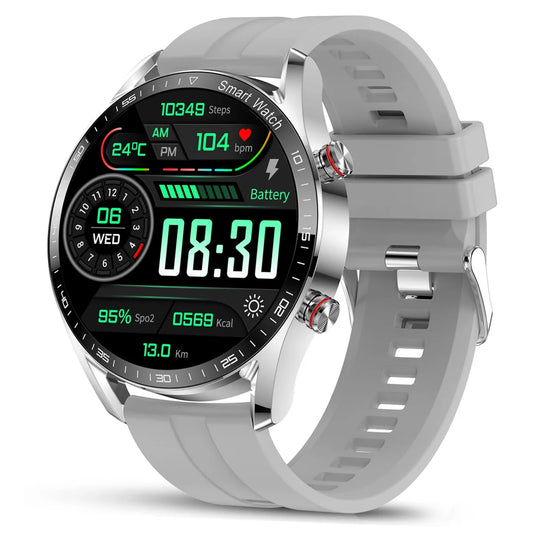 1.53" Full Touch Screen Smart Watch - Multi-Sport Mode with ECG+PPG, Waterproof & Bluetooth Call