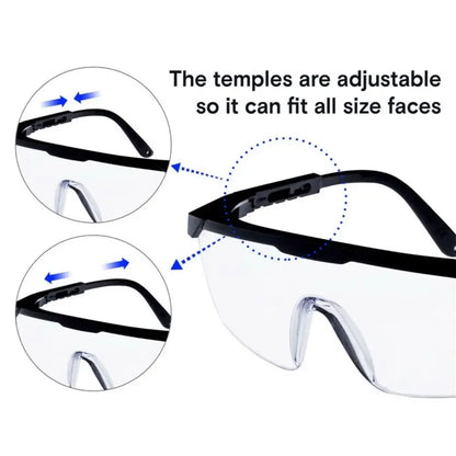 Safety Goggles Anti-Splash Eye Protection Windproof Dustproof Waterproof Protective Glasses for Work Cycling Sports