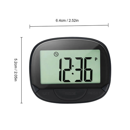 Multi-functional Step Counter 3D Pedometer with Clip for Fitness