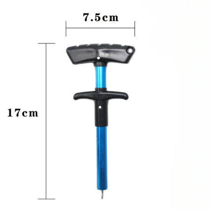 Portable Aluminum Fish Hook Remover - T-Hook Taker Tool for Fishing Tackle Equipment (1 Piece)