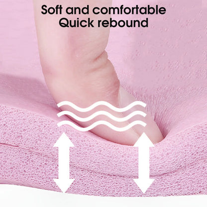 Premium EVA Yoga Mat - Eco-Friendly Foldable Exercise Mat - 173cm x 61cm - Available in 3mm/4mm/6mm Thickness - Pink