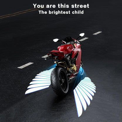 LED Angel Wings Projector Light - Motorcycle & Electric Scooter Decorative Lamp