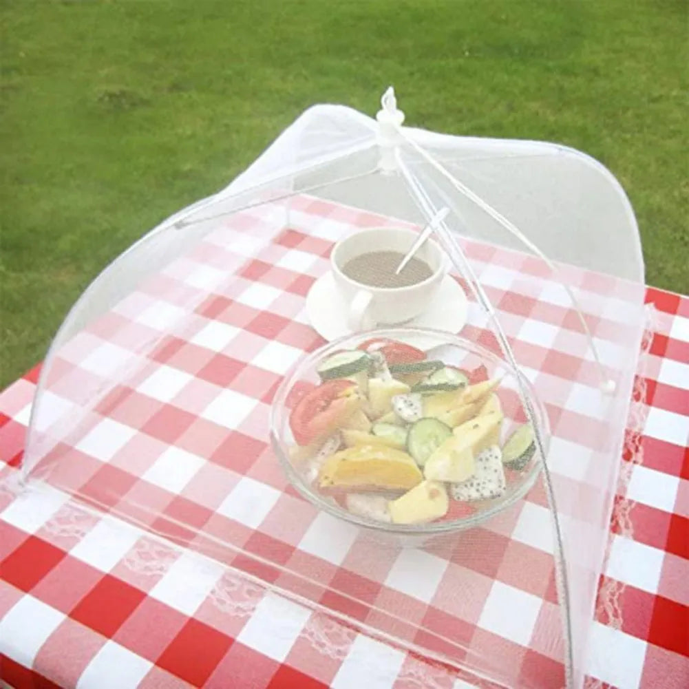 Pop-Up Mesh Food Cover - Collapsible Insect Protection Tent for Outdoor Dining