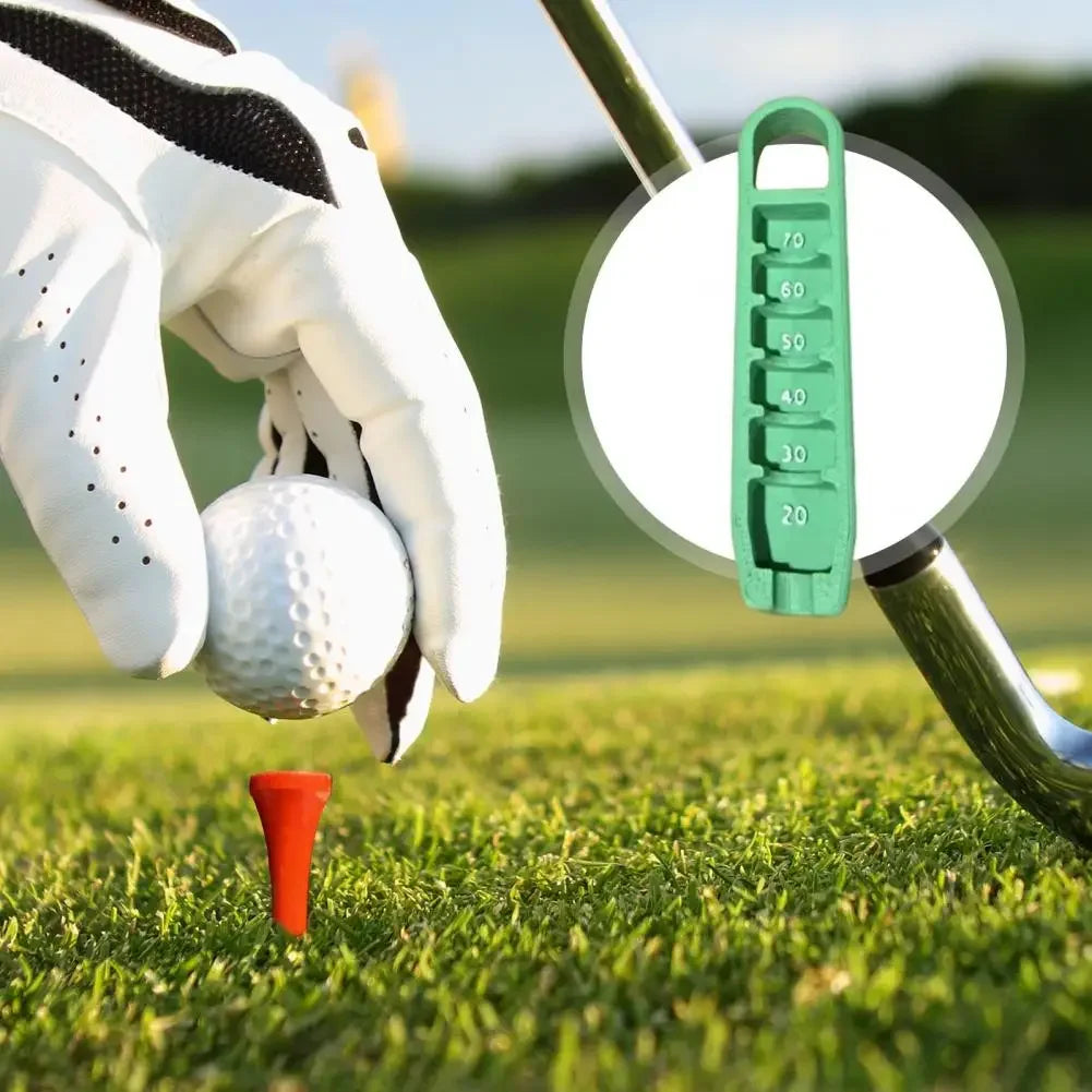 Adjustable Golf Tee Height Regulator - Portable Tee Stand with 20-70mm Precision Positioning - Essential Golf Training Tool