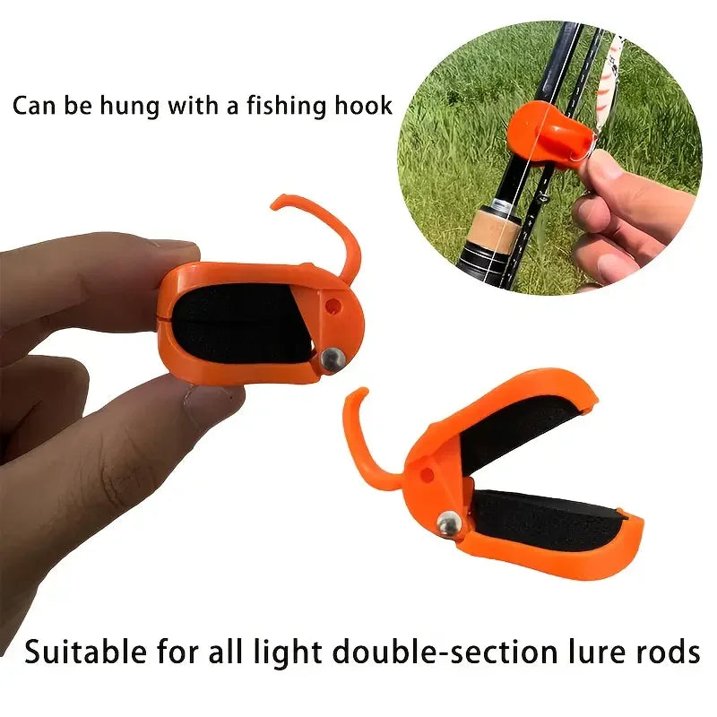 2-Piece Fishing Rod Clip Holder - 2pcs Quick-Attach Tool-Free 1-Hand Secure Grip Tackle Organizer for Freshwater Rods