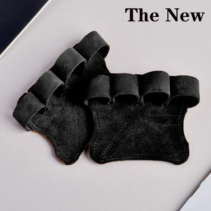Premium Leather Weight Lifting Gloves - Palm Protection for Men & Women - Fitness Training Grips for Weightlifting, Pull-Ups & Gymnastics