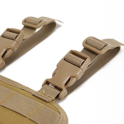MOLLE Tactical Drop Leg Platform - Adjustable Thigh Panel with Pouch Attachment System