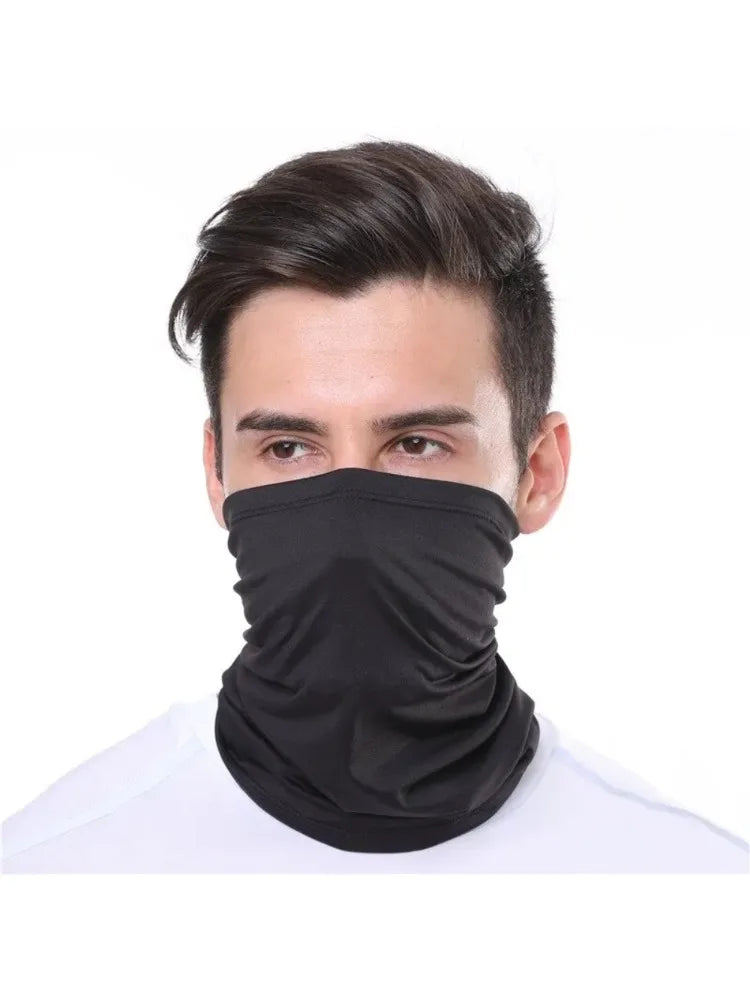 Multifunctional Outdoor Face Mask - Seamless Balaclava Neck Warmer for Cycling, Motorcycle, Fishing - Windproof & Sun Protection Bandana Buff