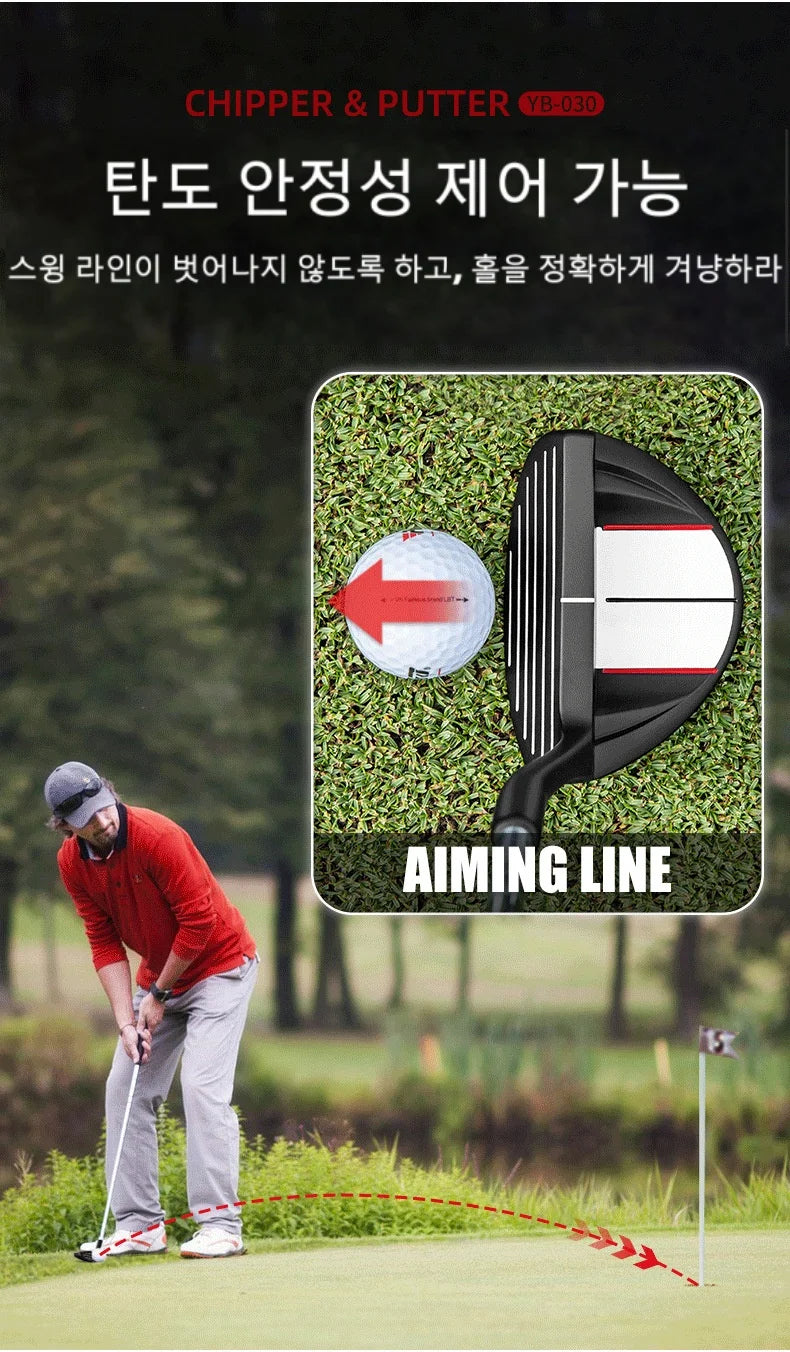 Premium Steel Golf Chipper Putter - Unisex Sand Wedge & Pitching Club