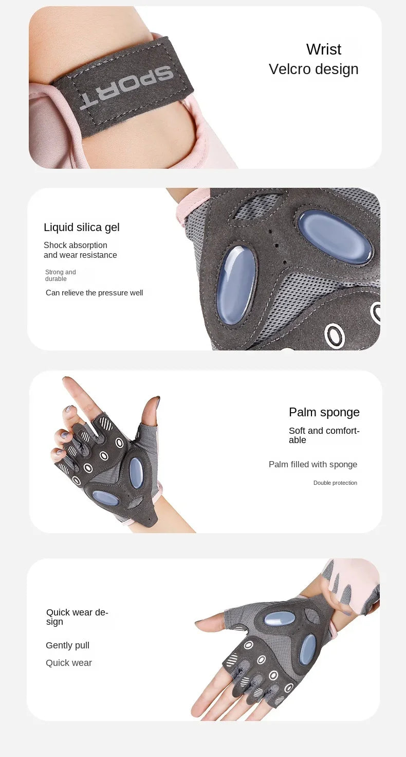 Premium Fitness Training Gloves - Slip-Resistant Weight Lifting Gloves for Men & Women - Gym Bodybuilding Exercise Yoga Gloves (1 Pair)