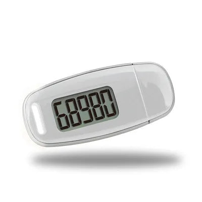 3D Pedometer Step Counter - USB Rechargeable with Backlight Display - Accurate Walking Step Tracker