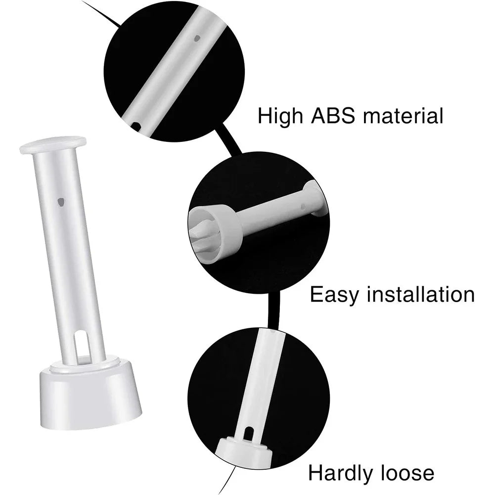 Intex Pool Joint Pin Replacement Set - 12/24 Piece Plastic Lock Pins with Rubber Seals for Round Metal Frame Swimming Pools