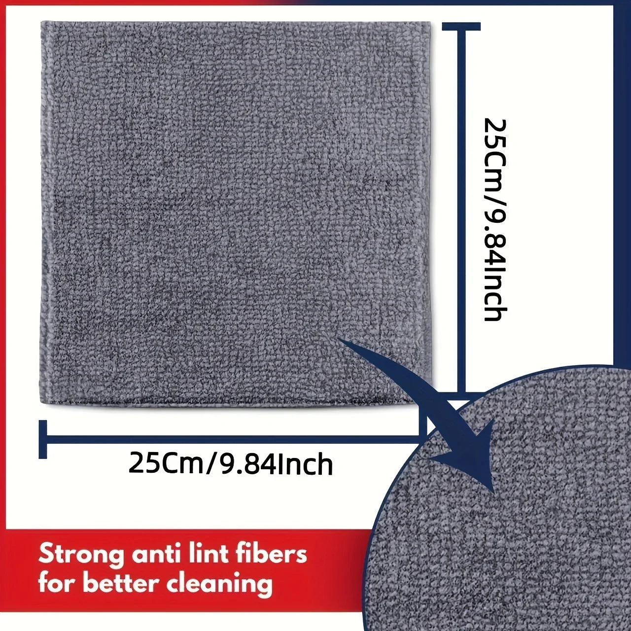 Ultra-Fine Microfiber Kitchen Towels - Light Gray Cleaning Cloth Set (5/10/20 Pack) - Absorbent, Soft & Stain-Removing