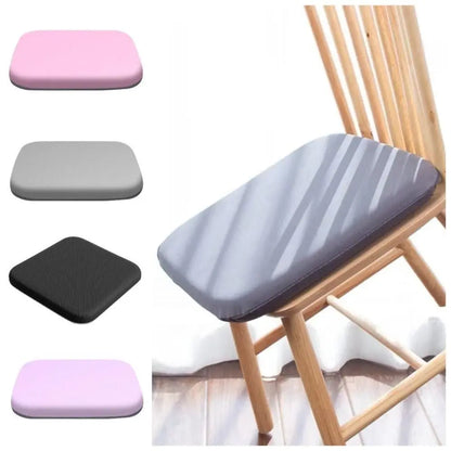 Elastic Memory Foam Seat Cushion - Soft Bounce-Back Design with Breathable Cover - Removable Washable Pad for Office & Long Sitting