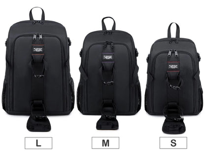 Large Capacity Camera Backpack - Waterproof DSLR Bag with Tripod Holder & Rain Cover