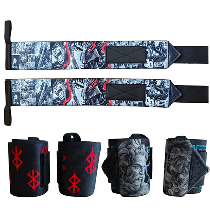 Professional Weightlifting Wrist Straps - Gym Support Equipment for Strength Training (1 Pair)