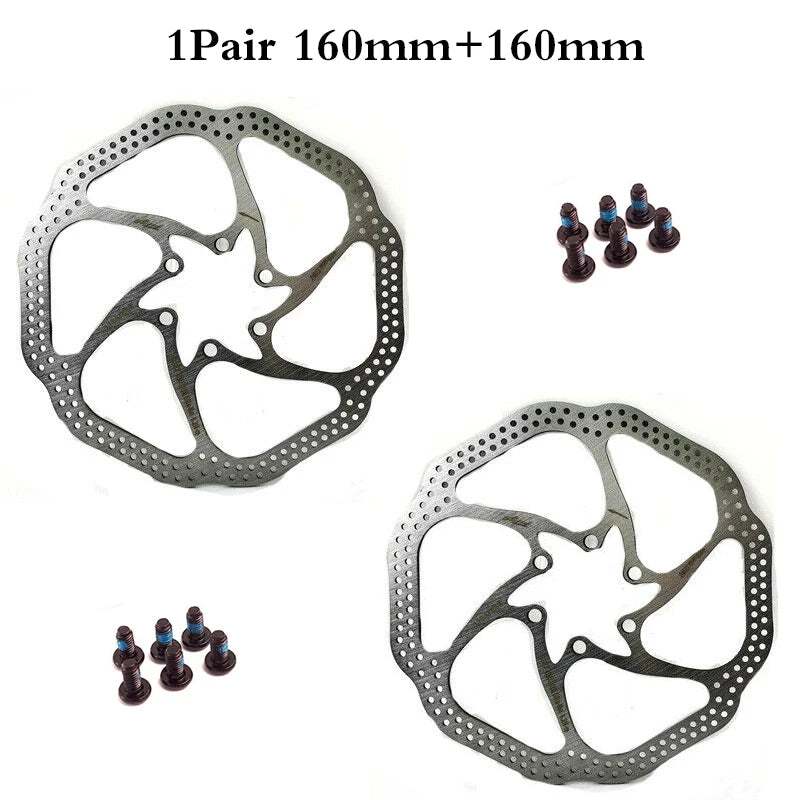 Premium MTB Hydraulic Disc Brake Rotor Set - 160mm/180mm/203mm
