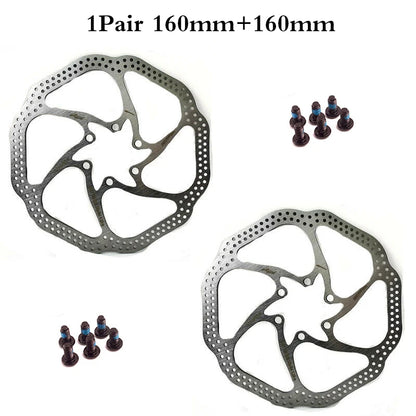 Premium MTB Hydraulic Disc Brake Rotor Set - 160mm/180mm/203mm