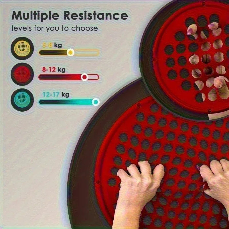 Silicone Hand Exerciser - Elastic Resistance Net 35.5cm - 3 Colors - Home Training Equipment (Battery-Free)