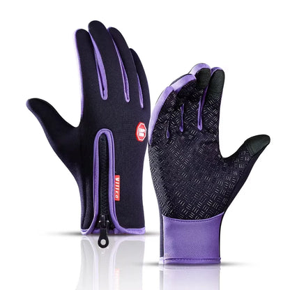 Winter Cycling Gloves - Windproof Cold Proof Full Finger Outdoor Waterproof Bicycle Motorcycle Riding Mitten