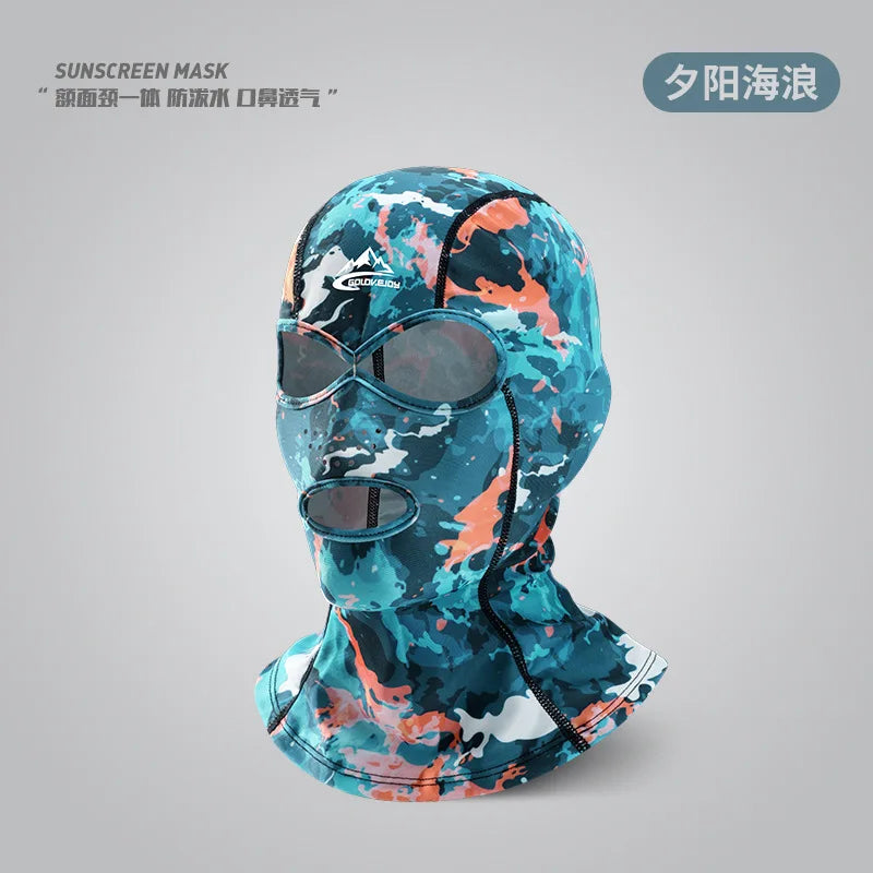 UV Protection Swimming Face Mask - Breathable Diving Cap for Men & Women Beach Sun Protection