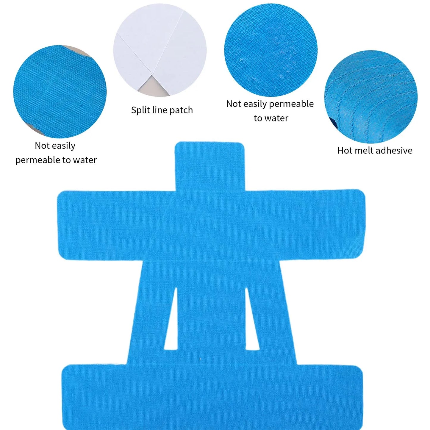 Precut Kinesiology Shoulder Tape - Waterproof & Breathable Elastic Sports Tape for Pain Relief & Muscle Support