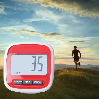 3D Pedometer with LCD Display - Walking & Running Step Counter with Clip
