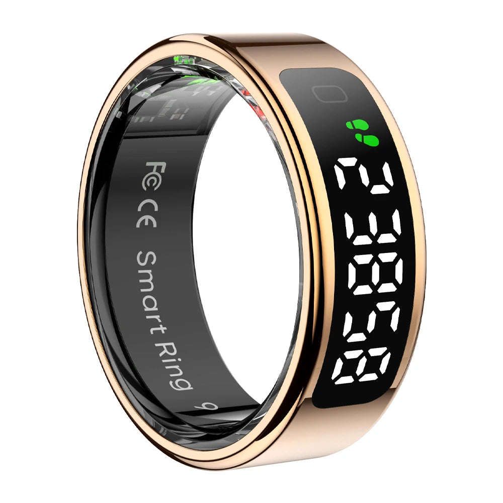 COLMI R12 Smart Ring 2025 - Touch Display Screen, Wireless Charging, Health Tracking, 5ATM Waterproof for Men & Women