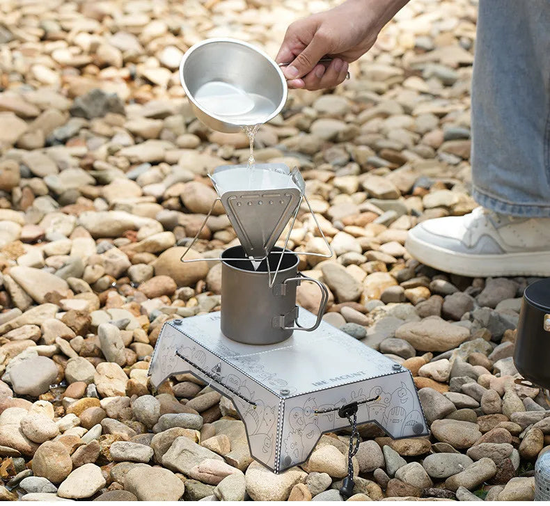 Ultralight Folding Mini Camp Table - 97g Portable PP Camping & Hiking Tray