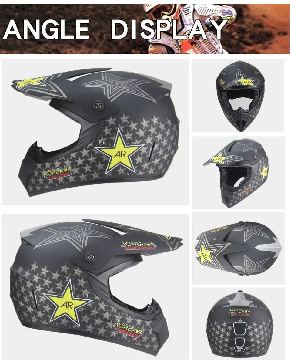 Full Face Motocross Helmet - Off-Road Downhill AM DH Cross Capacete - Free Shipping + 3 Free Gifts