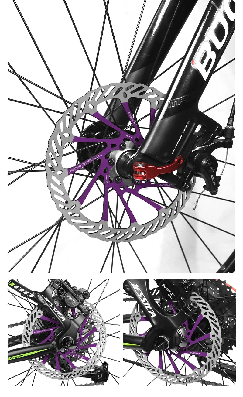 Ultralight Hydraulic Disc Brake Rotor 160/180/203mm - Mountain & Road Bike Compatible with Free Mounting Bolts