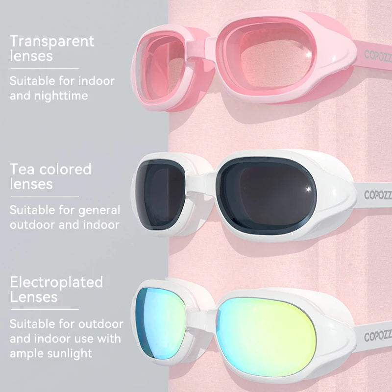 Prescription Swimming Goggles with Anti-Fog UV Protection - Myopia Diopter Swim Eyewear